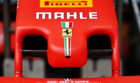 Ferrari SF90 nosecone.
24.10.2019. Formula 1 World Championship, Rd 18, Mexican Grand Prix, Mexico City, Mexico, Preparation Day.
- www.xpbimages.com, EMail: requests@xpbimages.com © Copyright: Moy / XPB Images