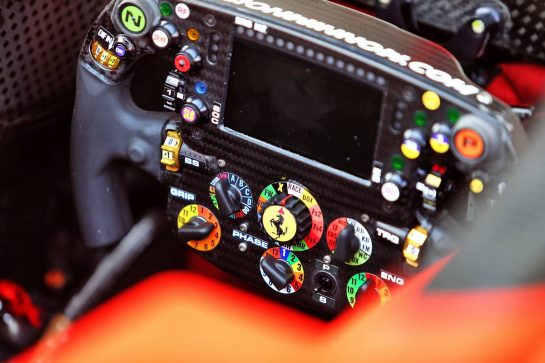 Ferrari SF90 steering wheel.
24.10.2019. Formula 1 World Championship, Rd 18, Mexican Grand Prix, Mexico City, Mexico, Preparation Day.
- www.xpbimages.com, EMail: requests@xpbimages.com © Copyright: Moy / XPB Images
