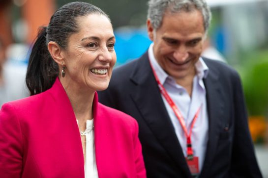 (L to R): Claudia Sheinbaum (MEX) Mexico City Mayor with Alejandro Soberon (MEX) President and CEO for CIE Group and President of Formula 1 Gran Premio de Mexico.
24.10.2019. Formula 1 World Championship, Rd 18, Mexican Grand Prix, Mexico City, Mexico, Preparation Day.
- www.xpbimages.com, EMail: requests@xpbimages.com © Copyright: Bearne / XPB Images