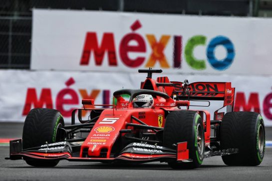 Sebastian Vettel (GER) Ferrari SF90.
25.10.2019. Formula 1 World Championship, Rd 18, Mexican Grand Prix, Mexico City, Mexico, Practice Day.
- www.xpbimages.com, EMail: requests@xpbimages.com © Copyright: Moy / XPB Images