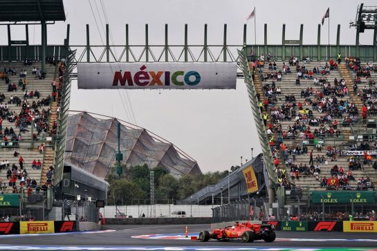 Sebastian Vettel (GER) Ferrari SF90.
25.10.2019. Formula 1 World Championship, Rd 18, Mexican Grand Prix, Mexico City, Mexico, Practice Day.
- www.xpbimages.com, EMail: requests@xpbimages.com © Copyright: Dungan / XPB Images