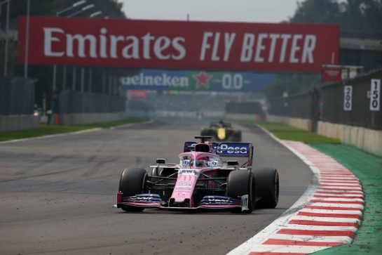 Sergio Perez (MEX) Racing Point F1 Team RP19.
27.10.2019. Formula 1 World Championship, Rd 18, Mexican Grand Prix, Mexico City, Mexico, Race Day.
- www.xpbimages.com, EMail: requests@xpbimages.com © Copyright: Batchelor / XPB Images