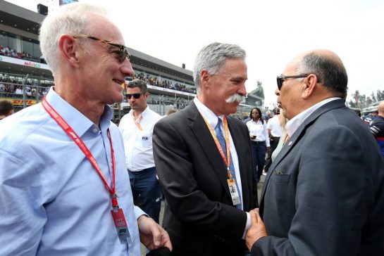 Chase Carey (US), Liberty Media and Greg Maffei (USA), President and Chief Executive Officer of Liberty Media Corporation
27.10.2019. Formula 1 World Championship, Rd 18, Mexican Grand Prix, Mexico City, Mexico, Race Day.
- www.xpbimages.com, EMail: requests@xpbimages.com © Copyright: Charniaux / XPB Images