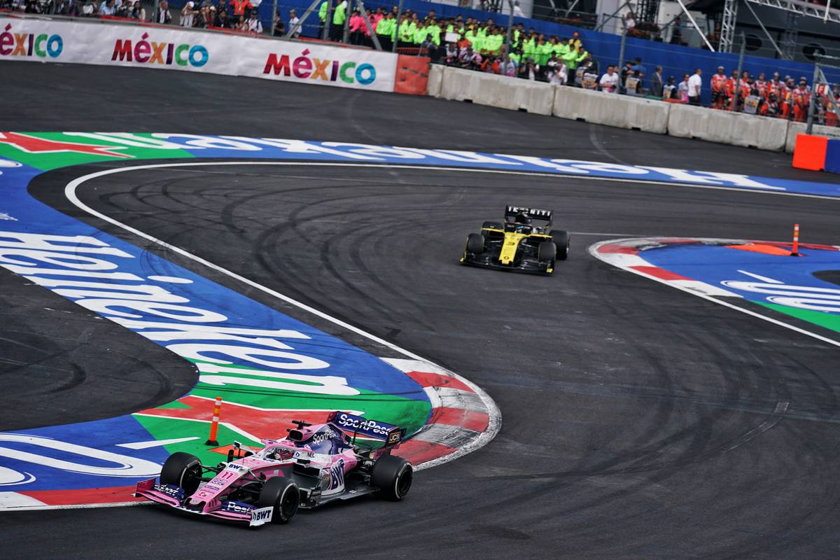 Slikovni rezultat za ricciardo perez mexico f1 2019