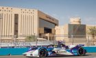 Alexander Sims on track in qualifying for the second round of the Diriyah e-Prix doubleheader.