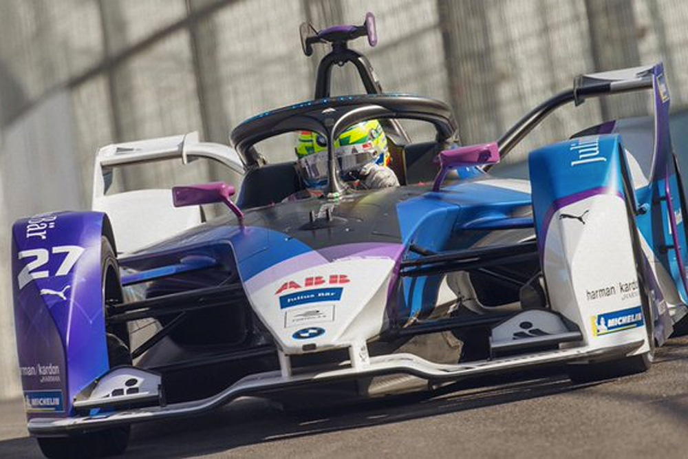 BMW Andretti's Alexander Sims in the second Dirirayh e-Prix
