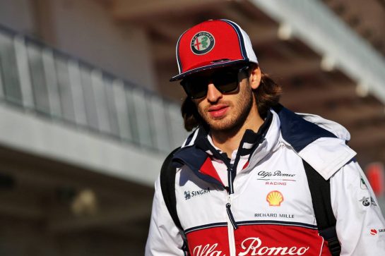 Antonio Giovinazzi (ITA) Alfa Romeo Racing.
01.11.2019. Formula 1 World Championship, Rd 19, United States Grand Prix, Austin, Texas, USA, Practice Day.
- www.xpbimages.com, EMail: requests@xpbimages.com © Copyright: Batchelor / XPB Images