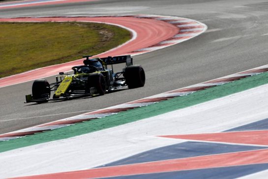 Daniel Ricciardo (AUS), Renault F1 Team 
01.11.2019. Formula 1 World Championship, Rd 19, United States Grand Prix, Austin, Texas, USA, Practice Day.
- www.xpbimages.com, EMail: requests@xpbimages.com © Copyright: Charniaux / XPB Images