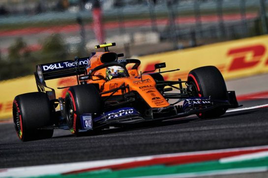 Lando Norris (GBR) McLaren MCL34.
01.11.2019. Formula 1 World Championship, Rd 19, United States Grand Prix, Austin, Texas, USA, Practice Day.
- www.xpbimages.com, EMail: requests@xpbimages.com © Copyright: Dungan / XPB Images