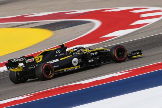 Nico Hulkenberg (GER), Renault Sport F1 Team 
01.11.2019. Formula 1 World Championship, Rd 19, United States Grand Prix, Austin, Texas, USA, Practice Day.
- www.xpbimages.com, EMail: requests@xpbimages.com © Copyright: Charniaux / XPB Images