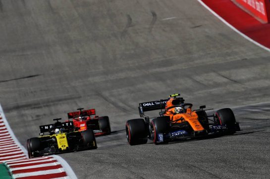 Lando Norris (GBR) McLaren MCL34.
03.11.2019. Formula 1 World Championship, Rd 19, United States Grand Prix, Austin, Texas, USA, Race Day.
- www.xpbimages.com, EMail: requests@xpbimages.com © Copyright: Batchelor / XPB Images
