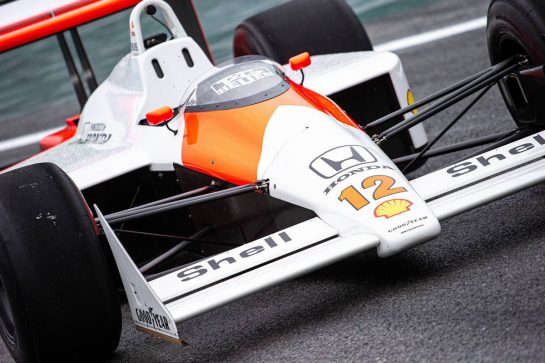 The 1988 McLaren MP4/4 of Ayrton Senna.
14.11.2019. Formula 1 World Championship, Rd 20, Brazilian Grand Prix, Sao Paulo, Brazil, Preparation Day.
- www.xpbimages.com, EMail: requests@xpbimages.com © Copyright: Bearne / XPB Images