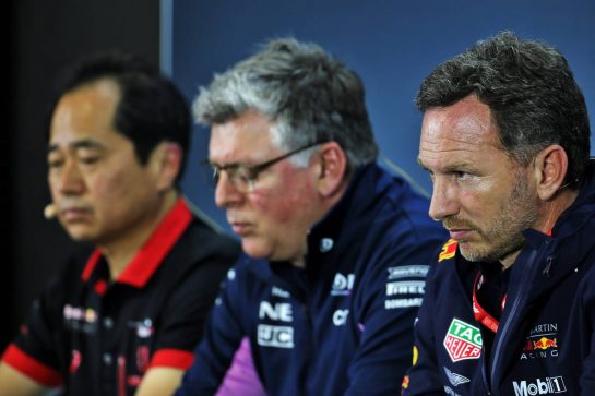 Christian Horner (GBR) Red Bull Racing Team Principal in the FIA Press Conference.
15.11.2019. Formula 1 World Championship, Rd 20, Brazilian Grand Prix, Sao Paulo, Brazil, Practice Day.
- www.xpbimages.com, EMail: requests@xpbimages.com © Copyright: Batchelor / XPB Images