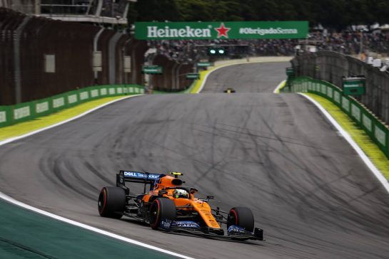 Lando Norris (GBR), McLaren F1 Team 
15.11.2019. Formula 1 World Championship, Rd 20, Brazilian Grand Prix, Sao Paulo, Brazil, Practice Day.
- www.xpbimages.com, EMail: requests@xpbimages.com © Copyright: Charniaux / XPB Images
