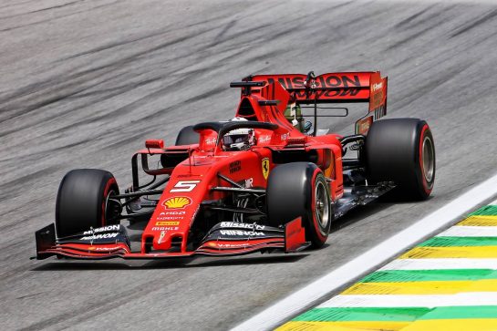 Sebastian Vettel (GER) Ferrari SF90.
16.11.2019. Formula 1 World Championship, Rd 20, Brazilian Grand Prix, Sao Paulo, Brazil, Qualifying Day.
- www.xpbimages.com, EMail: requests@xpbimages.com © Copyright: Charniaux / XPB Images