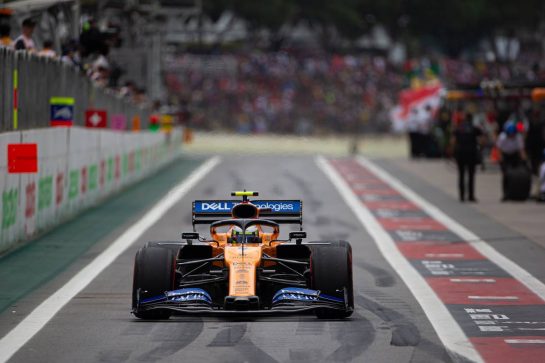 Lando Norris (GBR) McLaren MCL34.
16.11.2019. Formula 1 World Championship, Rd 20, Brazilian Grand Prix, Sao Paulo, Brazil, Qualifying Day.
- www.xpbimages.com, EMail: requests@xpbimages.com © Copyright: Bearne / XPB Images