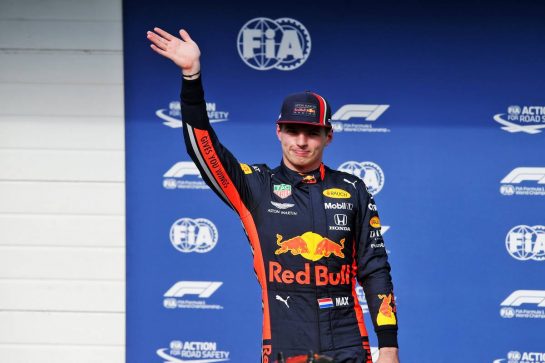 Max Verstappen (NLD) Red Bull Racing celebrates his pole position in qualifying parc ferme.
16.11.2019. Formula 1 World Championship, Rd 20, Brazilian Grand Prix, Sao Paulo, Brazil, Qualifying Day.
- www.xpbimages.com, EMail: requests@xpbimages.com © Copyright: Batchelor / XPB Images