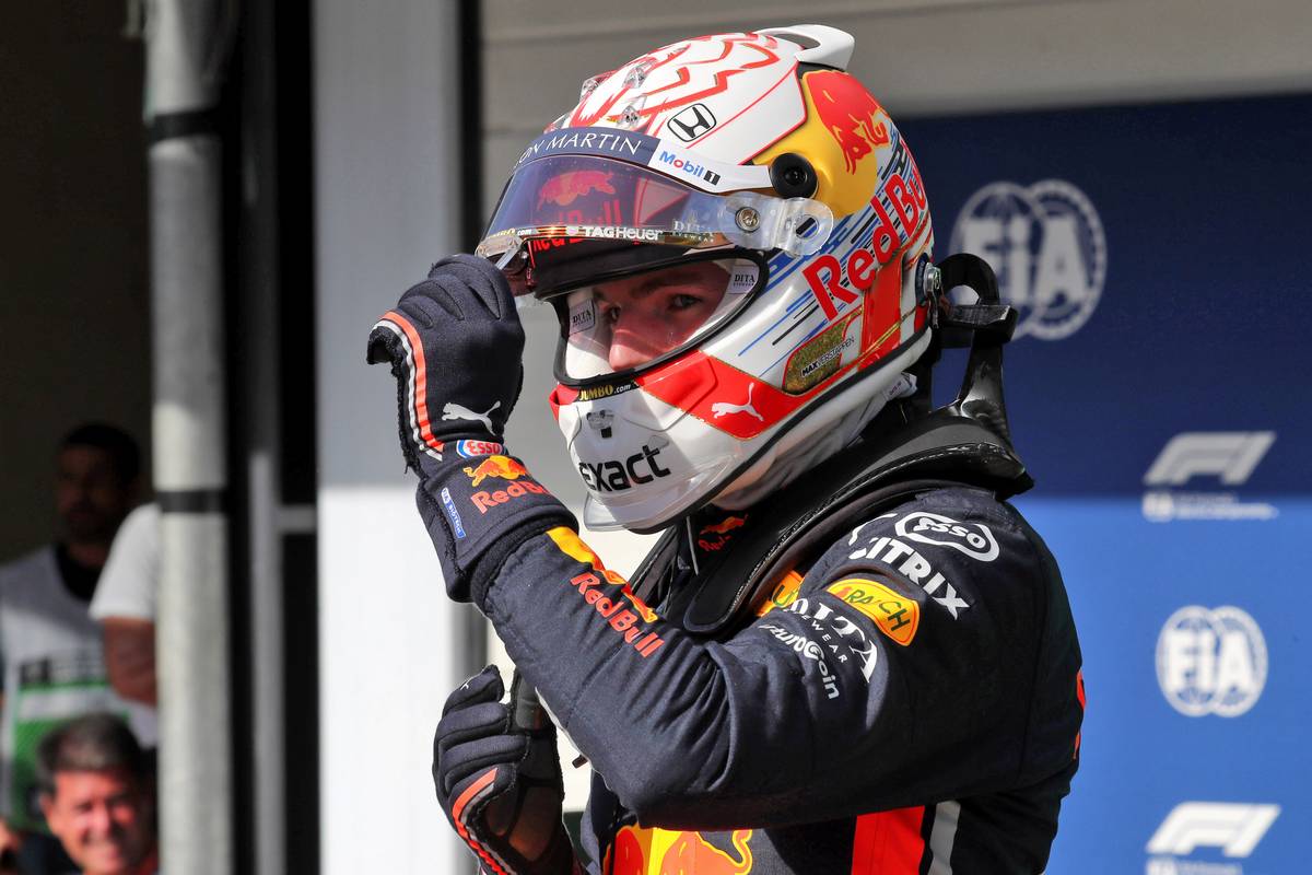 Max Verstappen (NLD) Red Bull Racing in qualifying parc ferme.