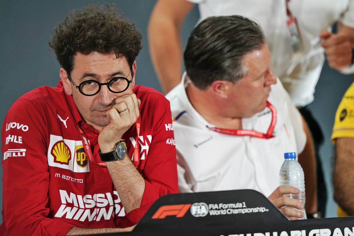 Mattia Binotto (ITA) Ferrari Team Principal in the FIA Press Conference.  