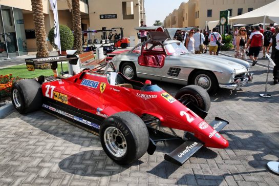 The 1982 Ferrari 126C2 driven by Patrick Tambay on display in the paddock - Sotherby's.
30.11.2019. Formula 1 World Championship, Rd 21, Abu Dhabi Grand Prix, Yas Marina Circuit, Abu Dhabi, Qualifying Day.
- www.xpbimages.com, EMail: requests@xpbimages.com © Copyright: Batchelor / XPB Images