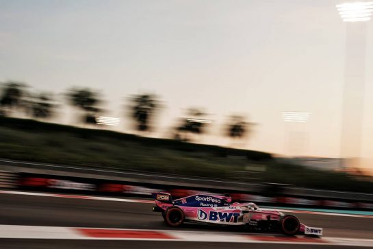 Sergio Perez (MEX) Racing Point F1 Team RP19.
30.11.2019. Formula 1 World Championship, Rd 21, Abu Dhabi Grand Prix, Yas Marina Circuit, Abu Dhabi, Qualifying Day.
 - www.xpbimages.com, EMail: requests@xpbimages.com © Copyright: Dungan / XPB Images