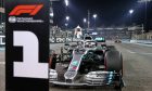 Pole sitter Lewis Hamilton (GBR) Mercedes AMG F1 W10 in qualifying parc ferme.