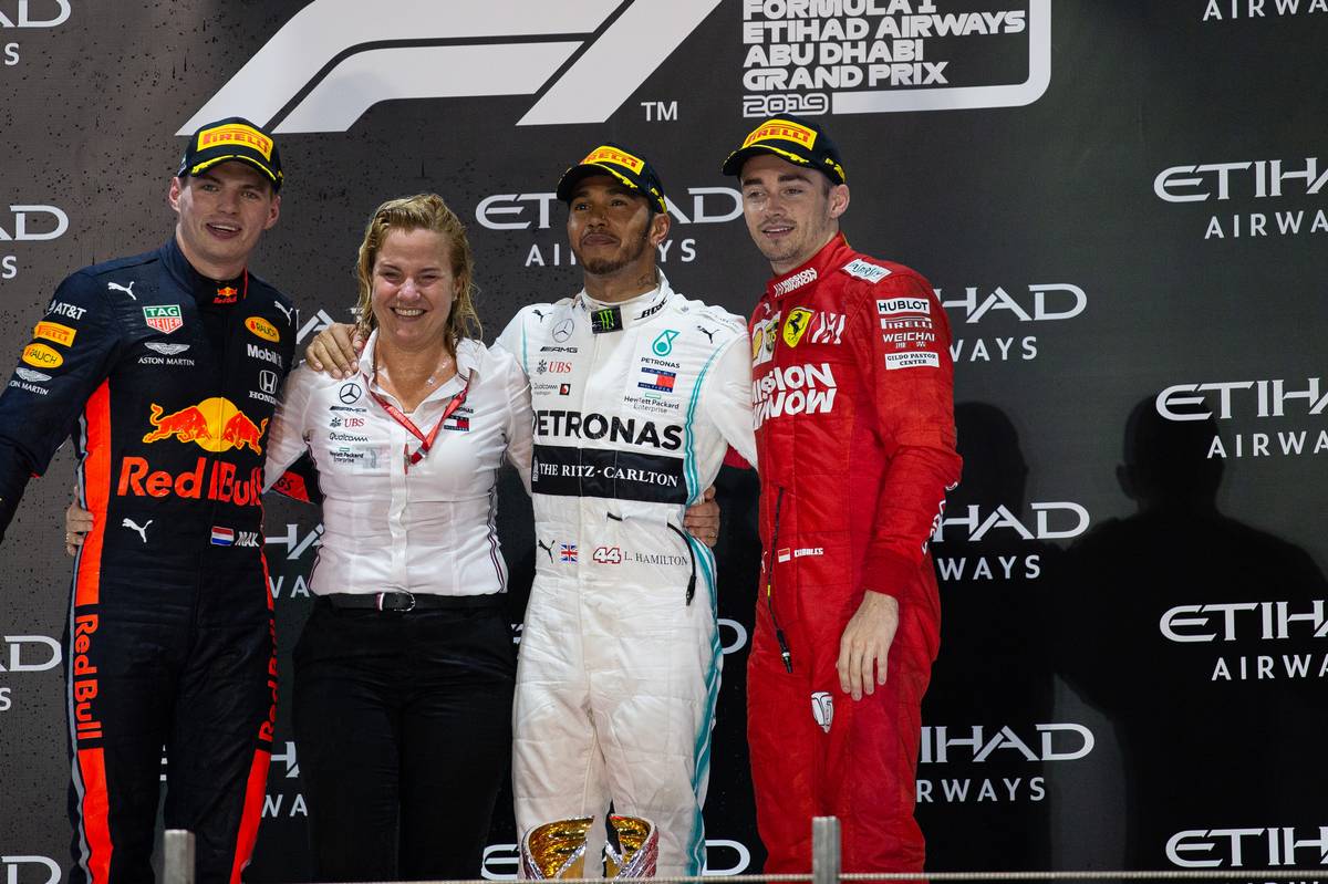 The podium at Abu Dhabi