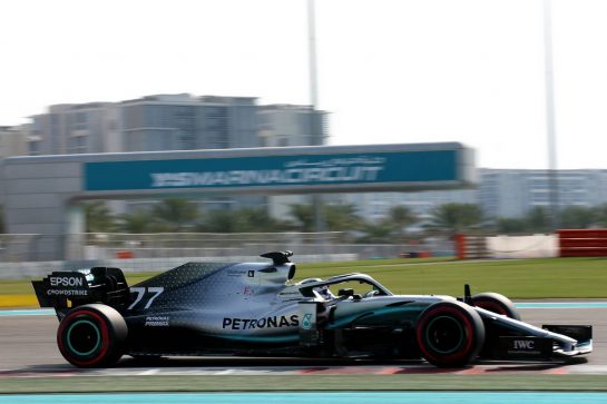 Valtteri Bottas (FIN) Mercedes AMG F1 W10.
03.12.2019. Formula 1 Testing, Yas Marina Circuit, Abu Dhabi, Tuesday.
 - www.xpbimages.com, EMail: requests@xpbimages.com © Copyright: Batchelor / XPB Images