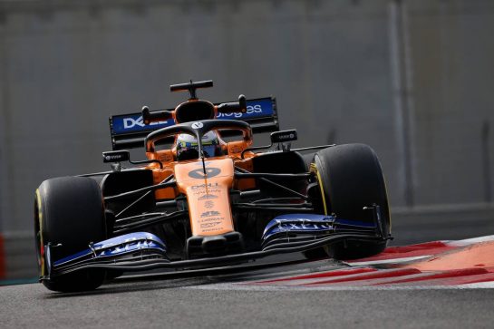 Lando Norris (GBR) McLaren MCL34.
03.12.2019. Formula 1 Testing, Yas Marina Circuit, Abu Dhabi, Tuesday.
 - www.xpbimages.com, EMail: requests@xpbimages.com © Copyright: Batchelor / XPB Images