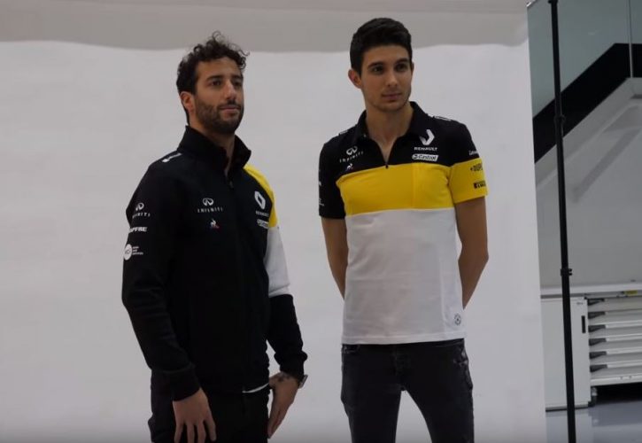 Video Ricciardo And Ocon Model Renault S New Team Kit