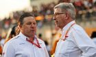 Zak Brown (USA) McLaren Executive Director with Ross Brawn (GBR) Managing Director, Motor Sports.