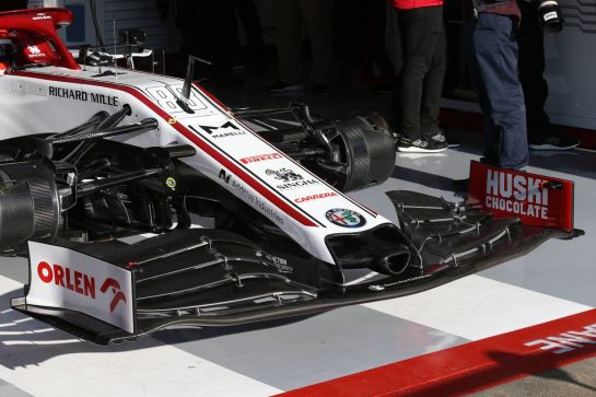 Alfa Romeo Racing Front Wing nose cone.
19.02.2020. Formula One Testing, Day One, Barcelona, Spain. Wednesday.
- www.xpbimages.com, EMail: requests@xpbimages.com © Copyright: Batchelor / XPB Images