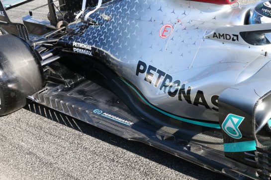 Mercedes AMG F1 Engine cover and floor.
20.02.2020. Formula One Testing, Day Two, Barcelona, Spain. Thursday.
- www.xpbimages.com, EMail: requests@xpbimages.com © Copyright: Batchelor / XPB Images