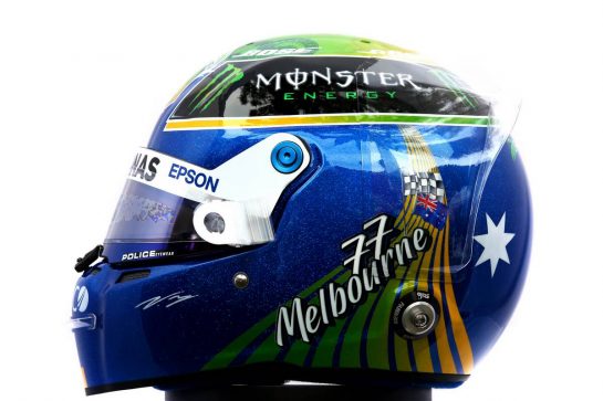 The Australian GP helmet of Valtteri Bottas (FIN) Mercedes AMG F1.
12.03.2020. Formula 1 World Championship, Rd 1, Australian Grand Prix, Albert Park, Melbourne, Australia, Preparation Day.
- www.xpbimages.com, EMail: requests@xpbimages.com © Copyright: Batchelor / XPB Images