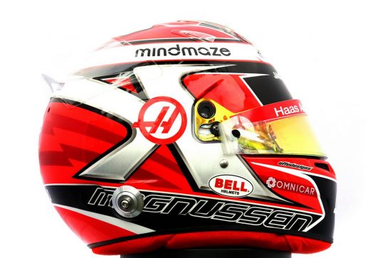 The helmet of Kevin Magnussen (DEN) Haas F1 Team.
12.03.2020. Formula 1 World Championship, Rd 1, Australian Grand Prix, Albert Park, Melbourne, Australia, Preparation Day.
- www.xpbimages.com, EMail: requests@xpbimages.com © Copyright: Batchelor / XPB Images