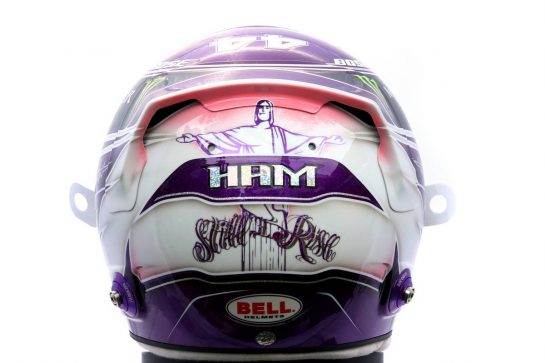 The helmet of Lewis Hamilton (GBR) Mercedes AMG F1.
12.03.2020. Formula 1 World Championship, Rd 1, Australian Grand Prix, Albert Park, Melbourne, Australia, Preparation Day.
- www.xpbimages.com, EMail: requests@xpbimages.com © Copyright: Batchelor / XPB Images