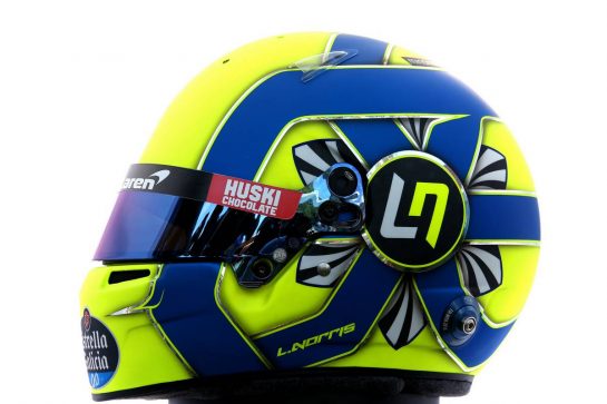 The helmet of Lando Norris (GBR) McLaren.
12.03.2020. Formula 1 World Championship, Rd 1, Australian Grand Prix, Albert Park, Melbourne, Australia, Preparation Day.
- www.xpbimages.com, EMail: requests@xpbimages.com © Copyright: Batchelor / XPB Images