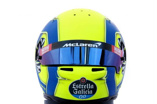 The helmet of Lando Norris (GBR) McLaren.
12.03.2020. Formula 1 World Championship, Rd 1, Australian Grand Prix, Albert Park, Melbourne, Australia, Preparation Day.
- www.xpbimages.com, EMail: requests@xpbimages.com © Copyright: Batchelor / XPB Images