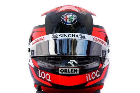 The helmet of Kimi Raikkonen (FIN) Alfa Romeo Racing.
12.03.2020. Formula 1 World Championship, Rd 1, Australian Grand Prix, Albert Park, Melbourne, Australia, Preparation Day.
- www.xpbimages.com, EMail: requests@xpbimages.com © Copyright: Batchelor / XPB Images