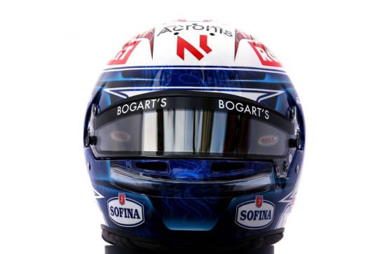 The helmet of Nicholas Latifi (CDN) Williams Racing.
12.03.2020. Formula 1 World Championship, Rd 1, Australian Grand Prix, Albert Park, Melbourne, Australia, Preparation Day.
- www.xpbimages.com, EMail: requests@xpbimages.com © Copyright: Batchelor / XPB Images