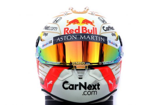 The helmet of Max Verstappen (NLD) Red Bull Racing.
12.03.2020. Formula 1 World Championship, Rd 1, Australian Grand Prix, Albert Park, Melbourne, Australia, Preparation Day.
- www.xpbimages.com, EMail: requests@xpbimages.com © Copyright: Batchelor / XPB Images
