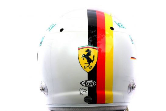 The helmet of Sebastian Vettel (GER) Ferrari.
12.03.2020. Formula 1 World Championship, Rd 1, Australian Grand Prix, Albert Park, Melbourne, Australia, Preparation Day.
- www.xpbimages.com, EMail: requests@xpbimages.com © Copyright: Batchelor / XPB Images