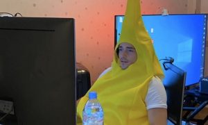 Leclerc goes bananas and fans love it!