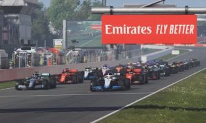 Russell edges Leclerc to take maiden Virtual GP win!