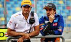 (L to R): Fernando Alonso (ESP) McLaren Test Driver with Carlos Sainz Jr (ESP) McLaren.