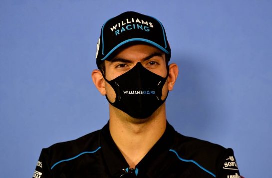 Nicholas Latifi (CDN) Williams Racing in the FIA Press Conference.
02.07.2020. Formula 1 World Championship, Rd 1, Austrian Grand Prix, Spielberg, Austria, Preparation Day.
- www.xpbimages.com, EMail: requests@xpbimages.com - copy of publication required for printed pictures. Every used picture is fee-liable. © Copyright: FIA Pool Image for Editorial Use Only