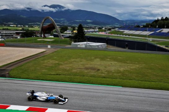 Nicholas Latifi (CDN) Williams Racing FW43.
03.07.2020. Formula 1 World Championship, Rd 1, Austrian Grand Prix, Spielberg, Austria, Practice Day.
- www.xpbimages.com, EMail: requests@xpbimages.com © Copyright: Batchelor / XPB Images