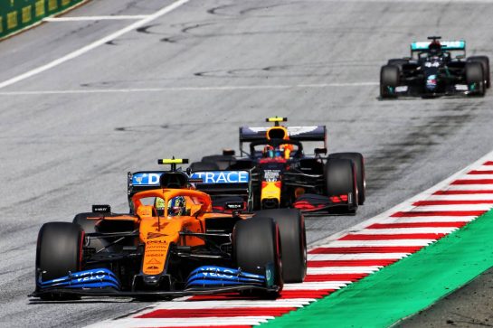 Lando Norris (GBR) McLaren MCL35.
05.07.2020. Formula 1 World Championship, Rd 1, Austrian Grand Prix, Spielberg, Austria, Race Day.
- www.xpbimages.com, EMail: requests@xpbimages.com © Copyright: Charniaux / XPB Images