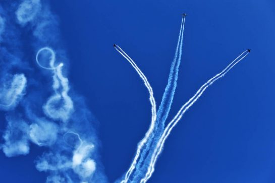 Circuit atmosphere - air display.
05.07.2020. Formula 1 World Championship, Rd 1, Austrian Grand Prix, Spielberg, Austria, Race Day.
- www.xpbimages.com, EMail: requests@xpbimages.com © Copyright: Moy / XPB Images
