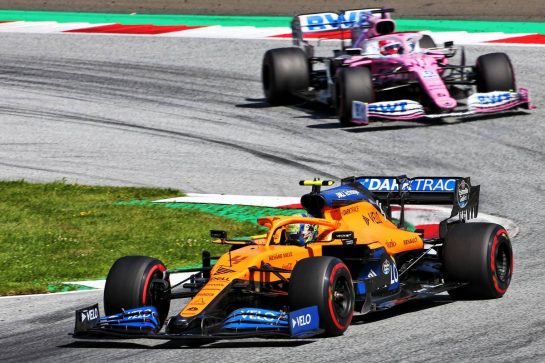 Lando Norris (GBR) McLaren MCL35.
05.07.2020. Formula 1 World Championship, Rd 1, Austrian Grand Prix, Spielberg, Austria, Race Day.
- www.xpbimages.com, EMail: requests@xpbimages.com © Copyright: Charniaux / XPB Images